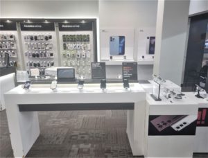 Interior of Victra Verizon Authorized Retail Store in Broomfield Mall, CO.