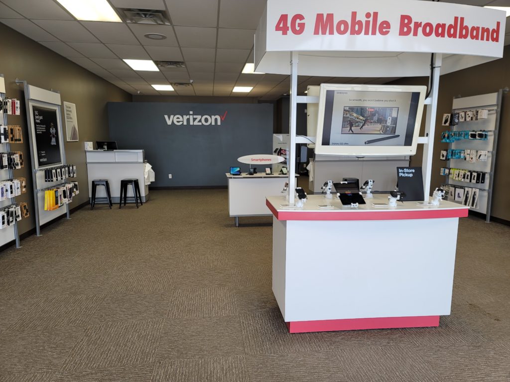 Interior of Victra Verizon Authorized Retail Store in Cloquet, MN.