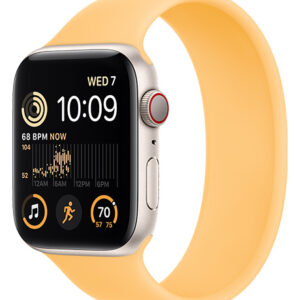 Apple Watch SE Starlight front angle view