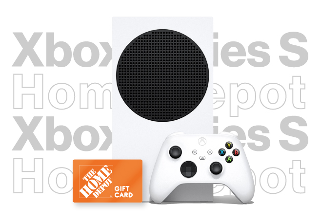 Photo of an xbox series x and home depot gift card