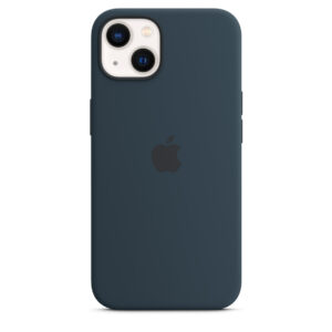 iPhone 13 Silicone Case with MagSafe Abyss Blue