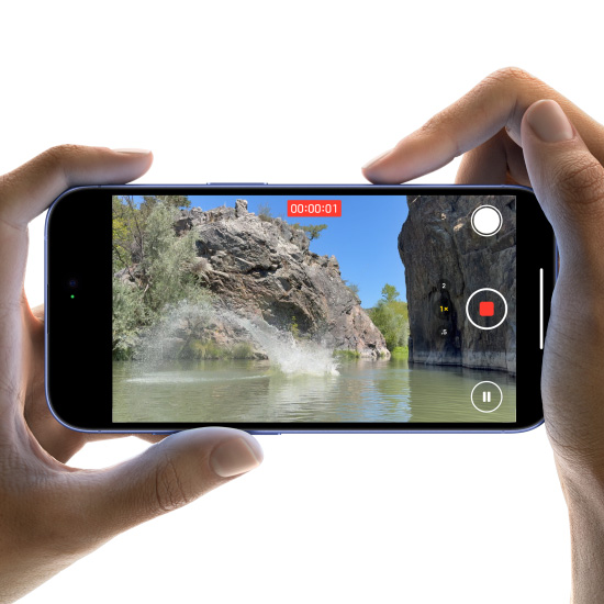 Recording a video on the iPhone