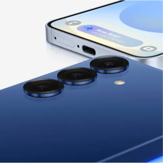 Close-up view highlighting the camera lenses and sleek design of Samsung Galaxy S25 Ultra.