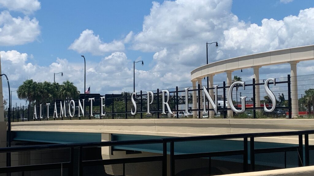 Altamonte Springs Florida road sign