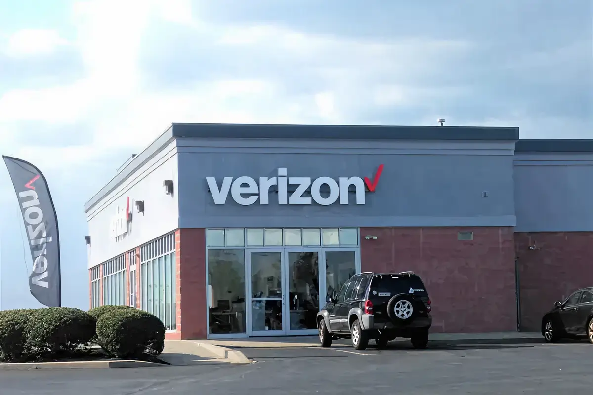 Verizon store in New Castle, Delaware.